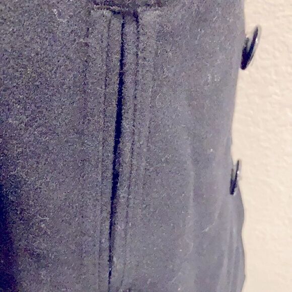 Vtg authentic DSCP USN issued authentic quarter deck women wool black pea coat - Picture 5 of 8